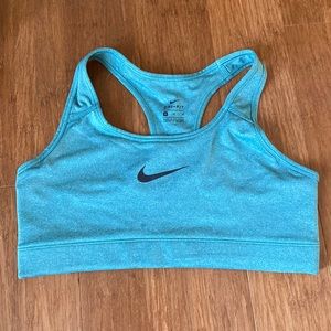 Nike dri-fit sports bra medium teal
